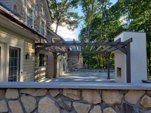 stone patio wall