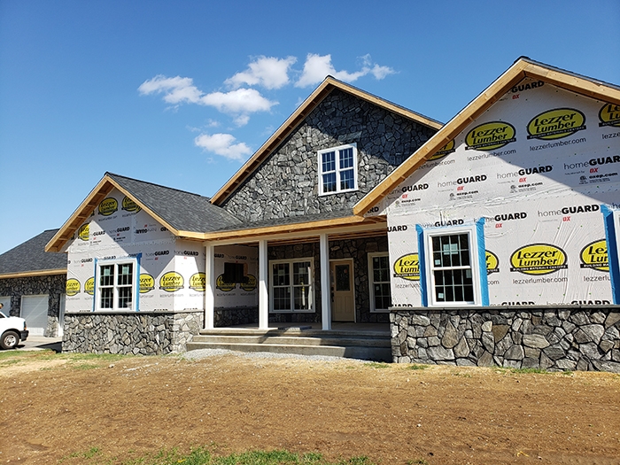 Natural stone on house - mohrsville pa